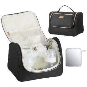 VEVOR Wearable Breast Pump Bag, Breast Feeding Bag with Waterproof Mat, Fits for M5/M6, Pumping Accessories & Breastmilk Storage