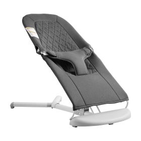 VEVOR Baby Bouncer, Folding Bouncer Seat for Babies 0-9 Months, Newborn Bouncer Chair with 2 Reclining Angles & 3-Point Harness (Default: Default)